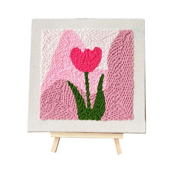 

Пакет для вышивки штампом, набор для самостоятельной вышивки, сумка с материалом, набор для дырокола с цветком