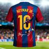 Maglia da Calcio Neymar T-shirt per Bambini, Adatta per Uscite Quotidiane Estive, Allenamento all'Aperto, Una T-shirt Traspirante