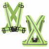 Adjustable Safety Reflective Vest Straps Jacket Night Running Cycling Sport Gear
