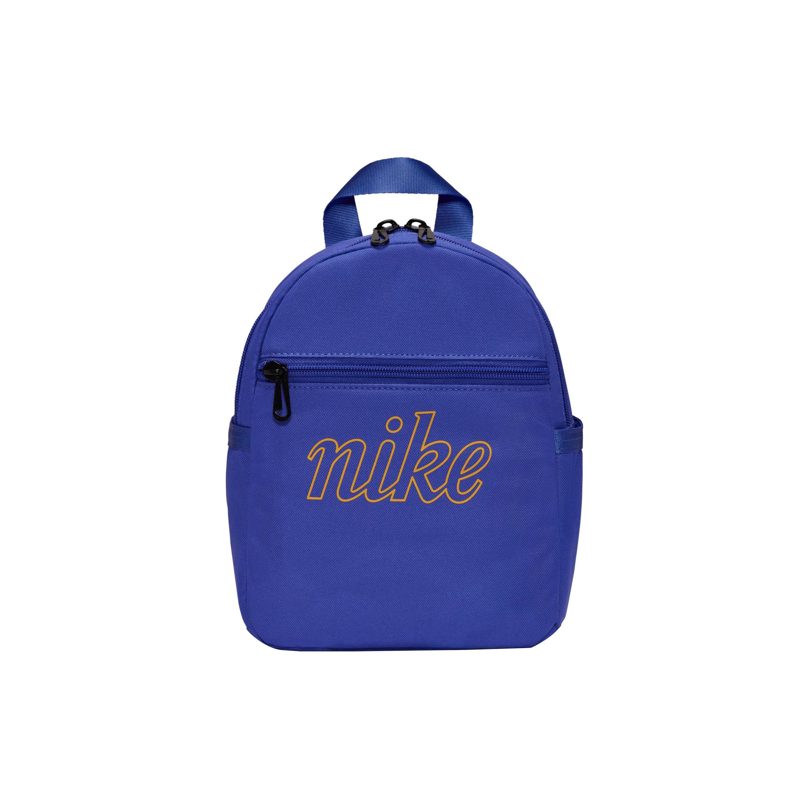 Nike Fun Embroidered Logo Large Capacity Zipper Closure Fabric Backpack Unisex Backpack Royal-Blue DQ5702-430 Royal Blue