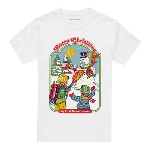 Steven Rhodes Unisex Adult My First Flamethrower T-Shirt