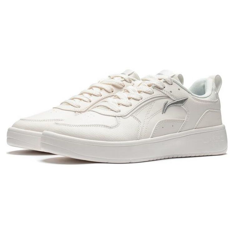 Li Ning Sui Sui Casual Versatile Thick Sole Sneakers Wear Resistant Breathable Non Slip Increased Height Low Top Skate Shoes Men Sneakers AGCT147-1