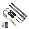 LED Flagpole Lights Colorful Flagpole Spiral Antenna Whips Lights 30cm/1ft Remote Control for UTV ATV Off Road Truck Sand Buggy