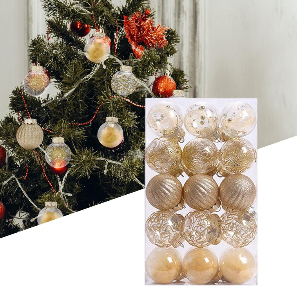 30Pcs Christmas Ball Ornaments Xmas Hanging Tree Decorations Pendants for Holiday Decor