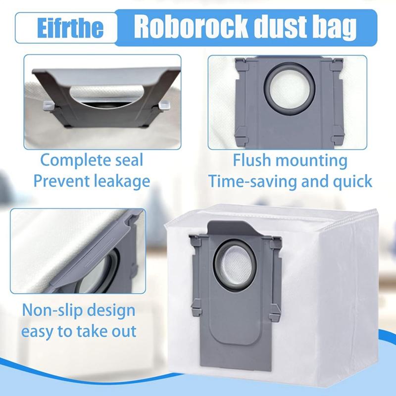 For Roborock Q8 Max /Q8 Max+ Robot Vacuum Cleaner Main Side Brush HEPA Filter Mop Cloths Rags Dust Bag Accessories Parts