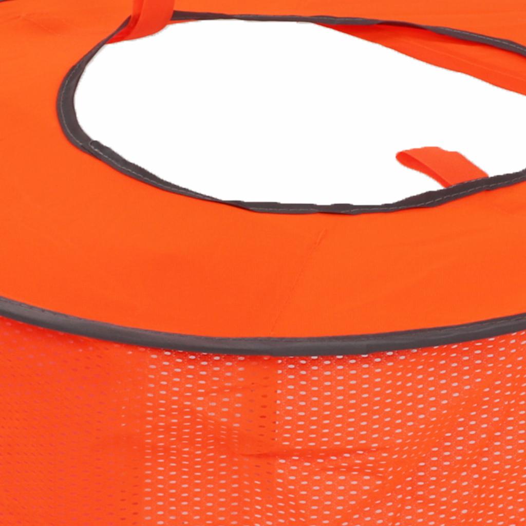 Hard Hat Sun Shade   High Visibility Full Brim Mesh Neck Sunshade with Reflective Stripe