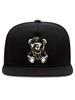 New European And American Men'S And Women'S Temperament Retro Trend Teddy Bear Embroidered Baseball Cap Duckbill Cap