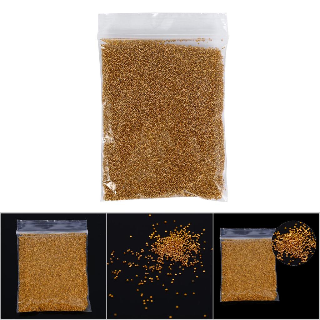 1 Bag Nail Art Decoration   Beads Metal   For Manicure Nail Art   Decoration(Gold)