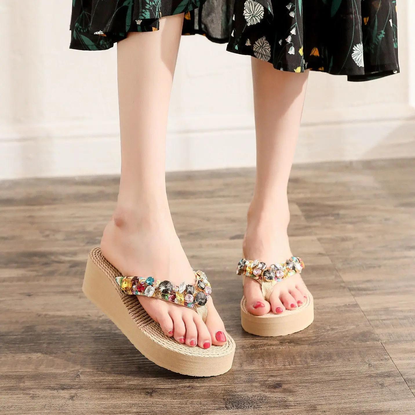 Обувь Пляжные Шлепанцы Новая Мода Женские Тапочки И Женские Сандалии Оптом — фото 16