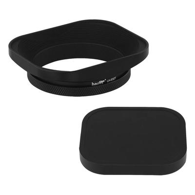Haoge 52mm Kare Metal Lens Parasoley 52mm Canon Nikon Sony Leica Voigtlander Nikkor Panasonic Pentax Contax Olympus Lens ve Diğer Lensler İçin Kapaklı