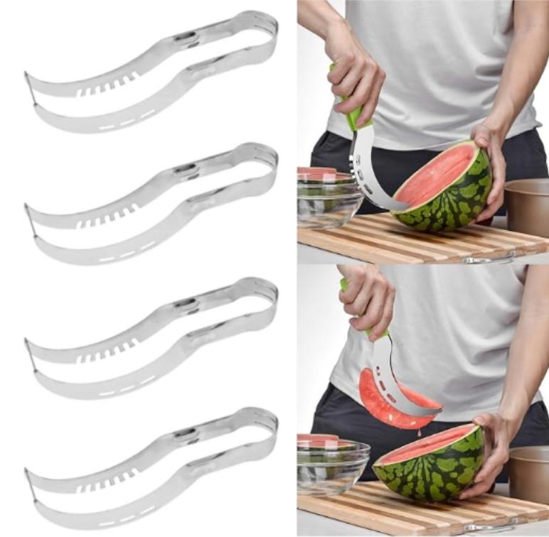 2 v 1 Kleště na ovoce Kráječ na meloun Artefakt Nerezový nůž Vykrajovátko Ovoce Meloun Klip Kráječ Nástroj Kuchyňské doplňky