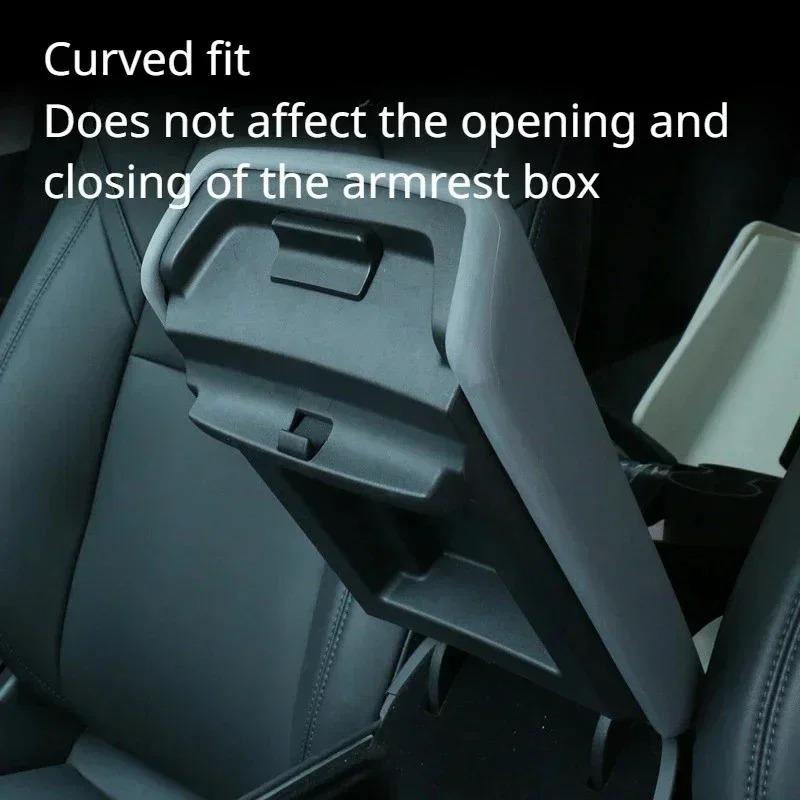 TPE Center Console Armrest Cover for Tesla Model Y/3/3+ Juniper Finish Protective Shell Car Accessory