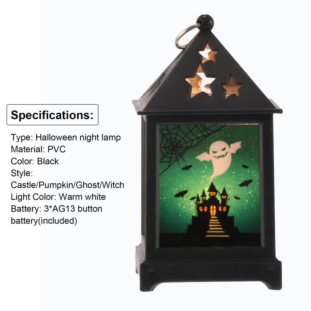 Party Lamp Halloween Lantern LED Light Festival Accessories Battery-operation Exquisite Compact Size Hangeable Holiday Supplies