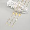 Rosary Pearls Beaded Cross Necklaces for Women, Virgin Mary Necklace, Non Tarnish Catholic Y Chain Crucifix Necklace Pendant