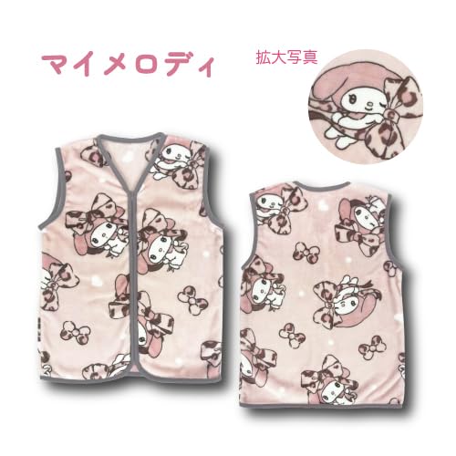 Hatayama Shoji Sanrio Flannel Sleeper Junior My Melody, Approx. H60 x W47.5cm (66203216)