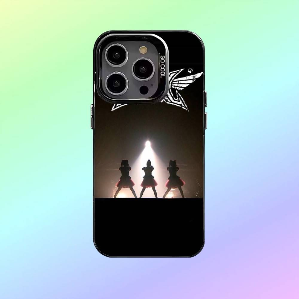 

Rock Band B-Babymetal Phone Case For iPhone17,16,15,14,13,12,11 Colored Silver Plated Inside Cover iPhone14ProMax