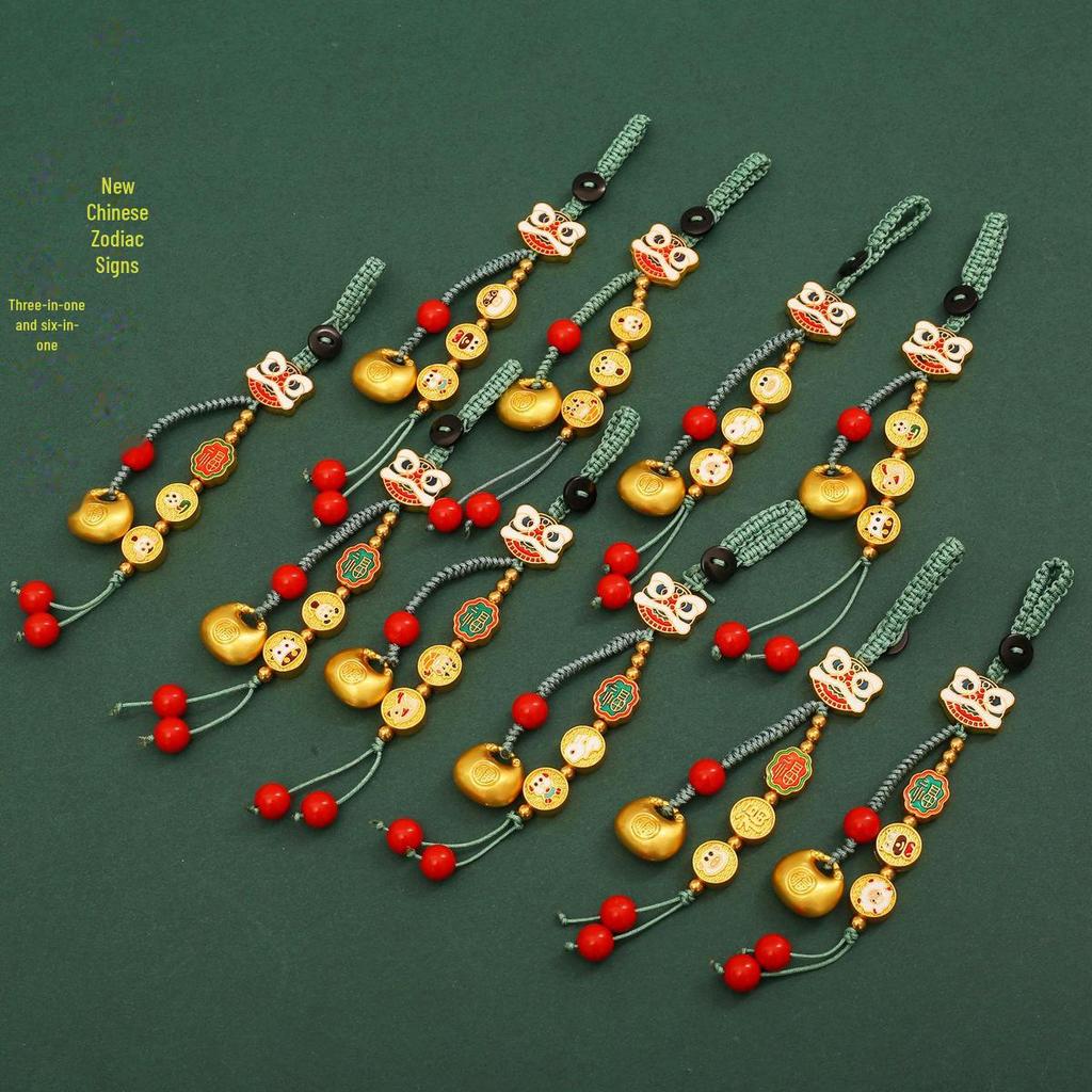 Twelve Zodiac Multi-Function Gold Keychain Pendant