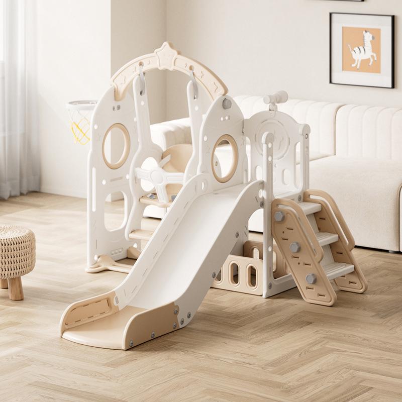 Indoor Children's Slide & Swing Multifunctional Playset for Home
