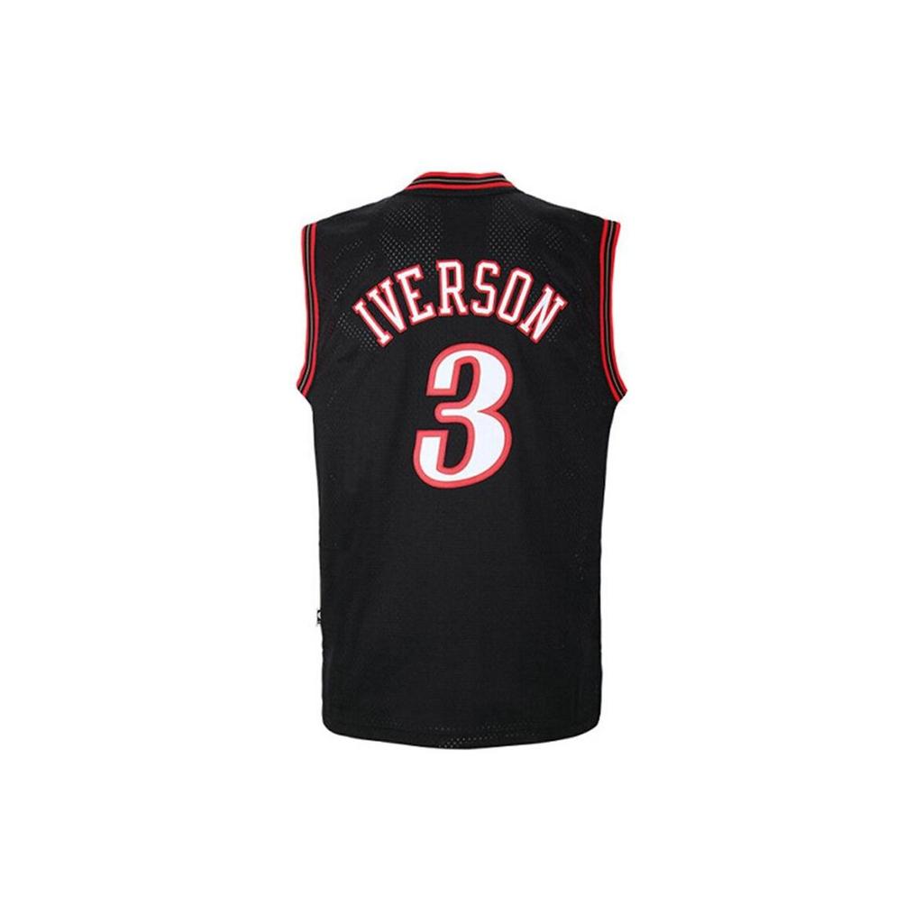 Adidas Letter Print V-Neck Basketball Vest Men Tops Black A46381