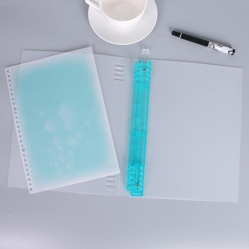 Cancelleria Colore Chiaro a Quattro Colori Copertina per Quaderno ad Anelli in Plastica PP B5 Guscio per Diario a Mano