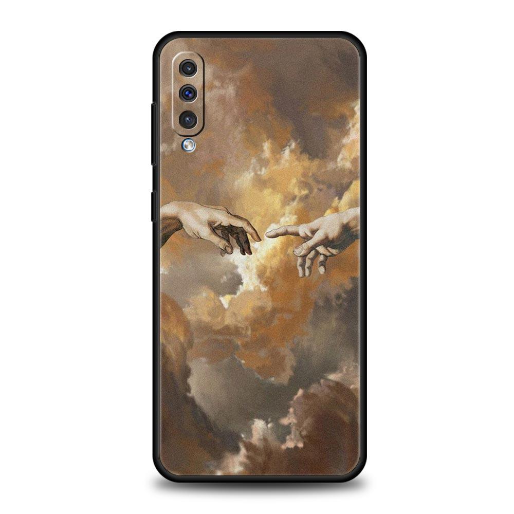 Mona Lisa Van Gogh Oil Art Phone Case For Samsung A12 A14 A32 A50 A70 A20E A20S A10S A22 A40 A34 A54 A42 A52 5G A02S A04s Cover