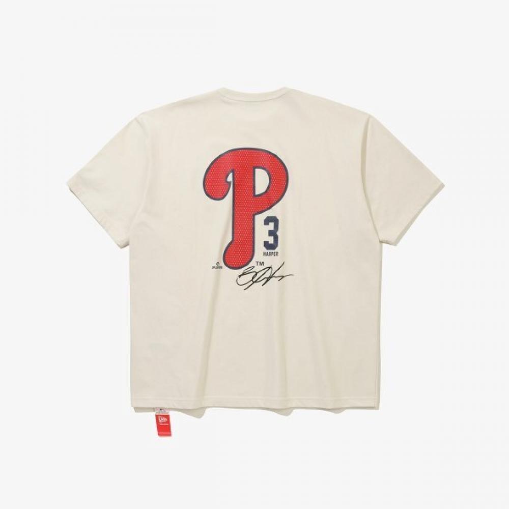 

New Era Philadelphia Phillies Player SignaTure T shirT Cream 15147522 L(100)
