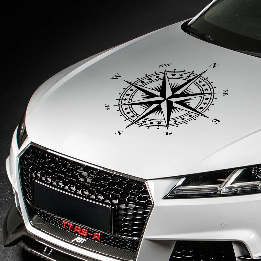 Car Sticker Graphics Mountain Adventurers Compass Truck Decoration Rv Camper Suv Body Side Hood Vinyl Auto Tuning Accessories