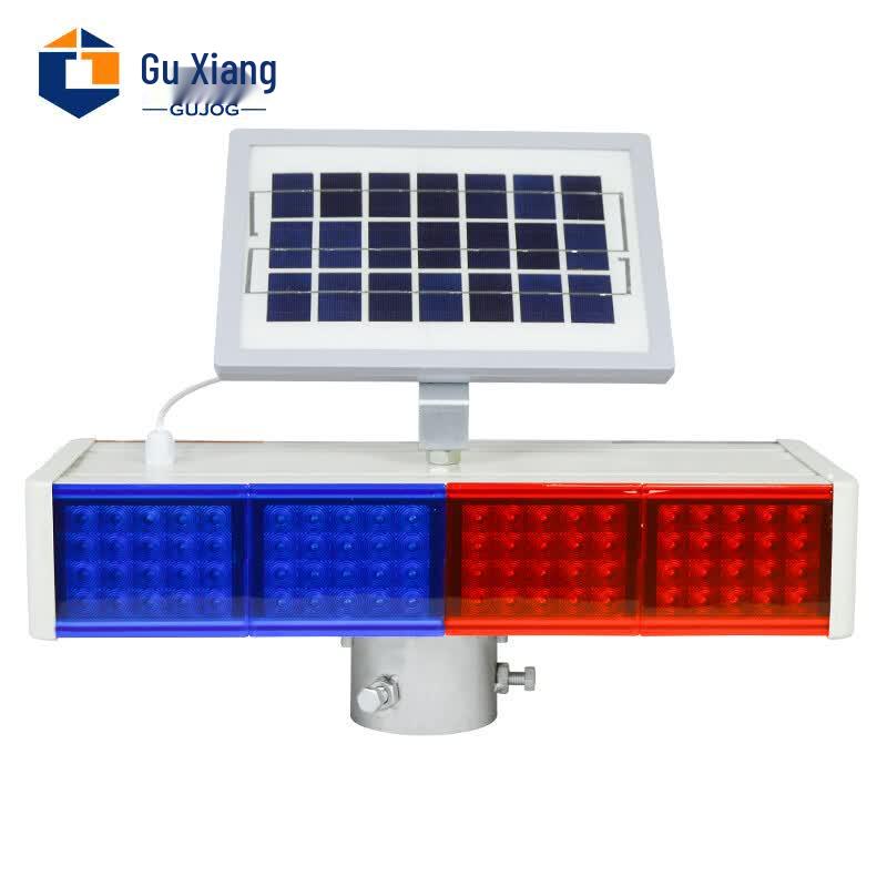 Solar Powered Flashing Warning Light for Traffic & Road Safety