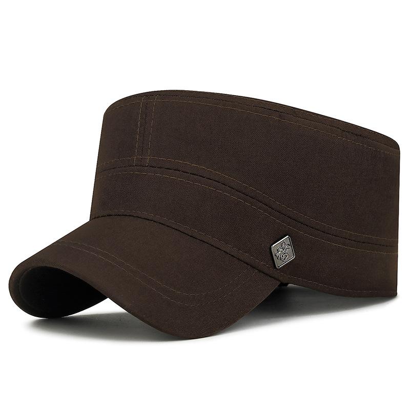 Sunshade  Hat Men's Spring Autumn Flat Top Hat for Middle-Aged and Elderly Outdoor Sunscreen Hat