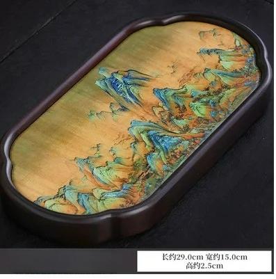 29x15x2.5cm New Household Bamboo Water Absorbing Tea Tray, Chinese Retro Dry Tea Tray