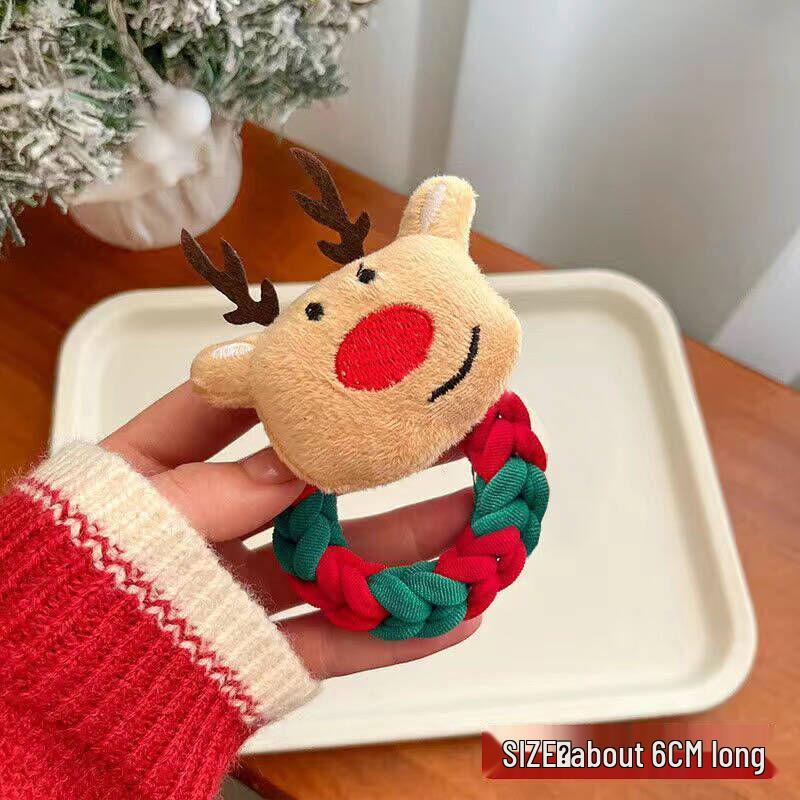 Santa Claus Christmas Scrunchies - Cute Cartoon Hair Ties & Accessories for Girls and Women