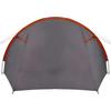 4 Person Tunnel Tent Gray and Orange 778 x 356 x 210 cm