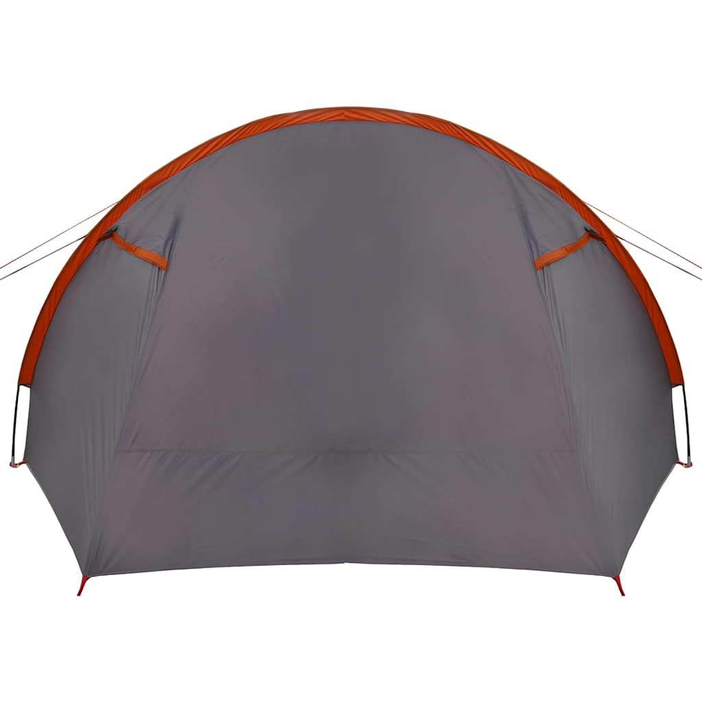 4 Person Tunnel Tent Gray and Orange 778 x 356 x 210 cm