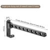 Black Stainless Steel Wall-Mounted Clothes Hanger Durable Folding Home Balcony Storage Hanger Closet Retractable Hook