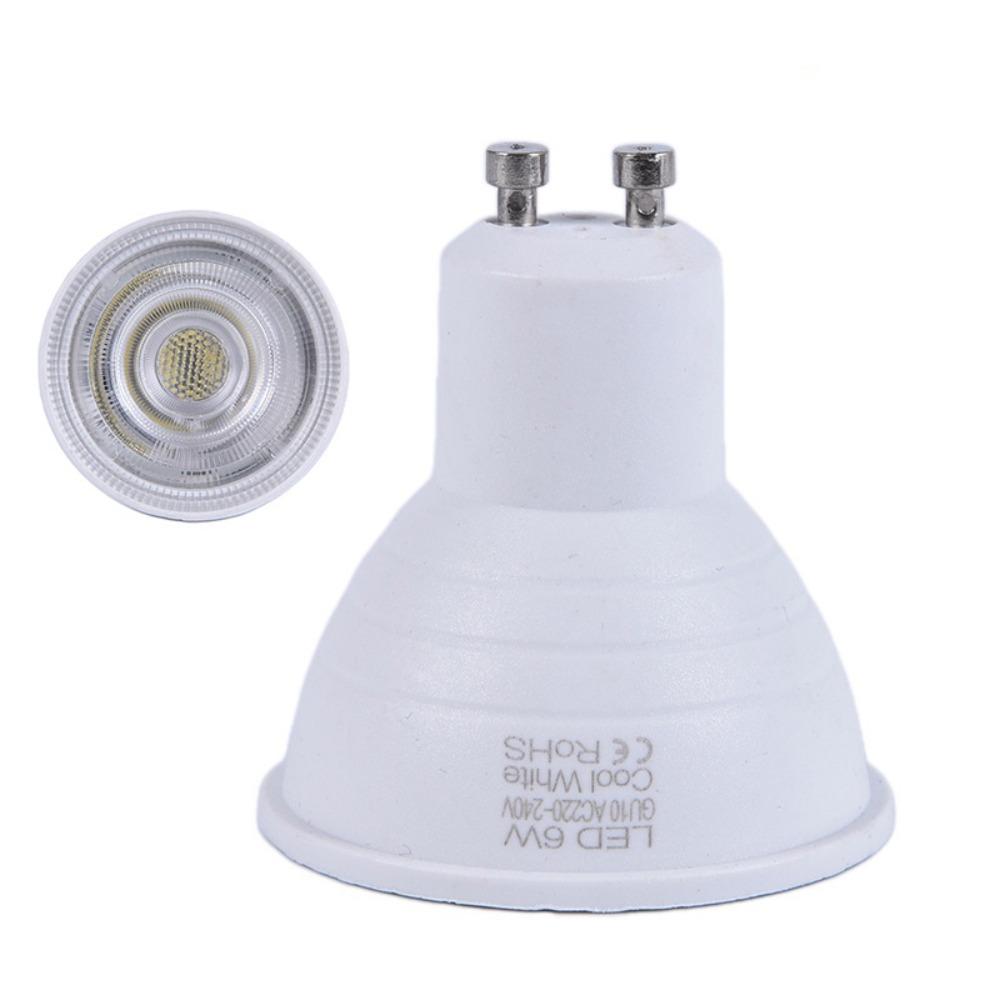 

Plastic Spot Light Bulb 6W 220V Built-In Light Durable Track Lamp Ceiling 6500K(White)