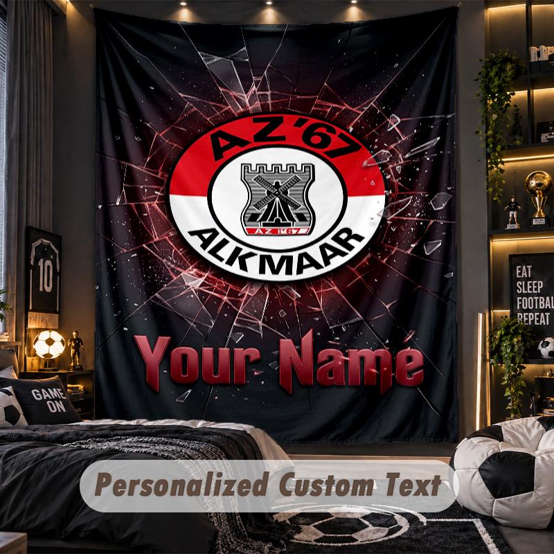 TapestryAZ Alkmaar Benutzerdefinierter Name Text Personalisierter Wandbehang Wandteppich Heimwanddekoration