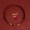 Pure Gold 999 Zodiac Red String Bracelet with Luck Beads for Baby's Full Moon or New Year