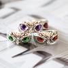 Fashion Vintage Cute Eyes Owl Ring For Men Women Open Rings Silver Color