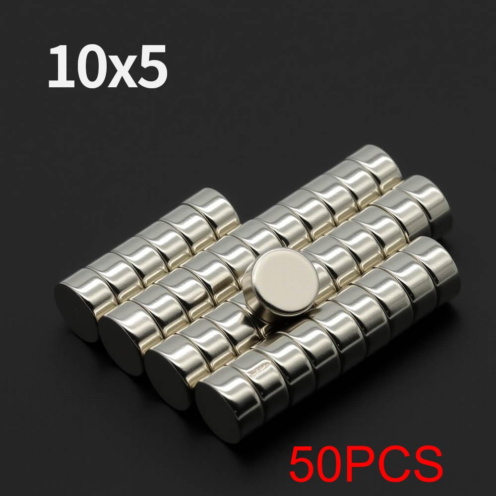Powerful Neodymium Magnet N35 NdfeB Permanent Magnetic imanes Round Super Strong Fridge Magnets DIY 10x1 10x2 10x3 10x4 10x5mm