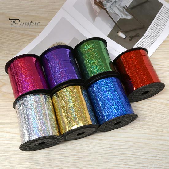 500 Yards Curling Ribbon Glitter Shiny Ballon Ribbon String Roll for Gift Wrapping Crafts Party Decorations