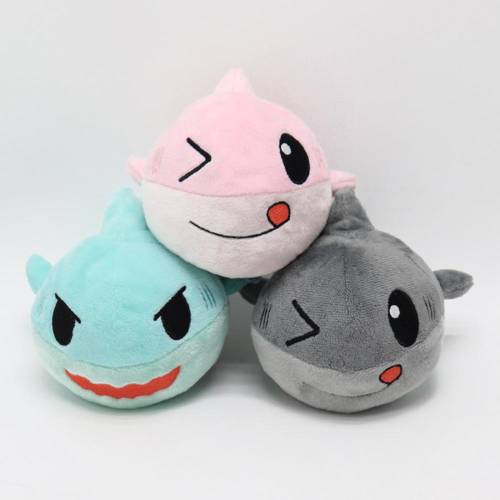 Children's Toys Cute Dolls Angry Overturned Shark Dolls Plush Toys Cartoon Sharks Double-sided Flip