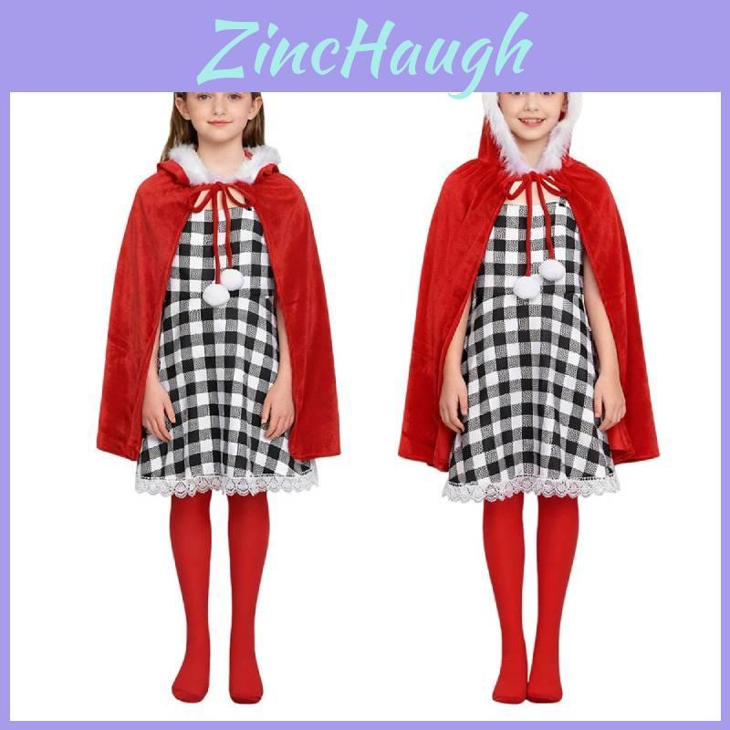 How The Grinch Stole Christmas Cindy Cosplay Costume For Girls With Soft Polyester Fabric For Holiday Performance
