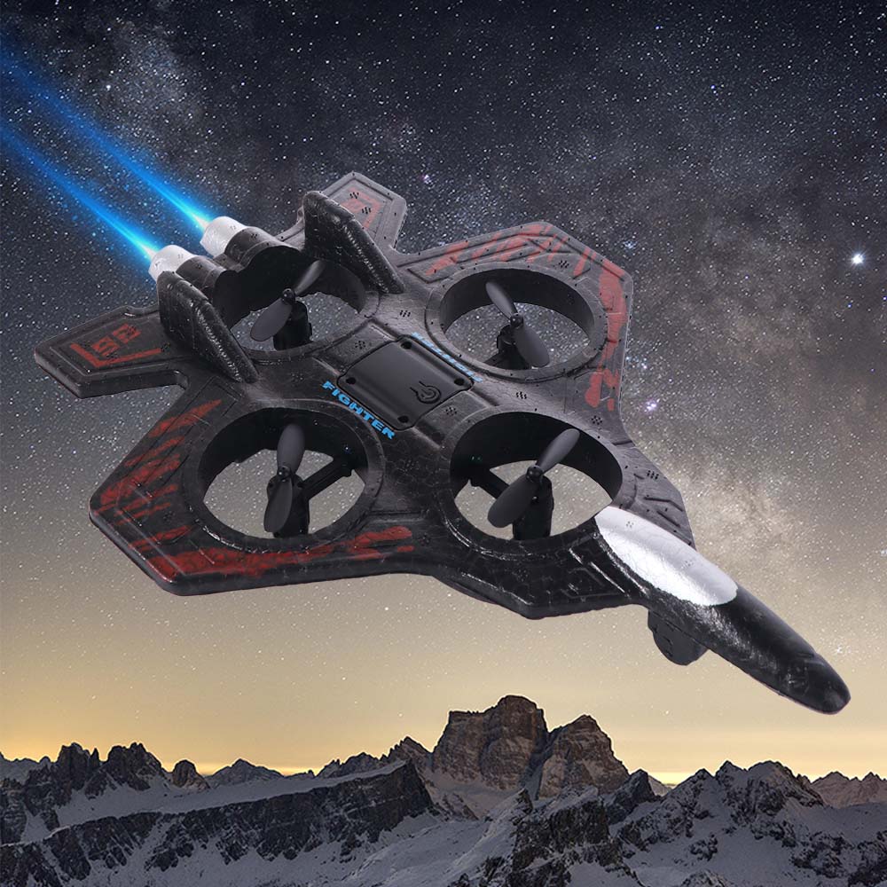 Rechargeable Four Motor Helicopter Toy EPP Foam RC Hobby Jet Plane  Kids Gifts