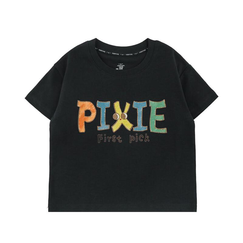 Youyou Girls  Trendy Letter Print Short Sleeve T-Shirt 110 cm
