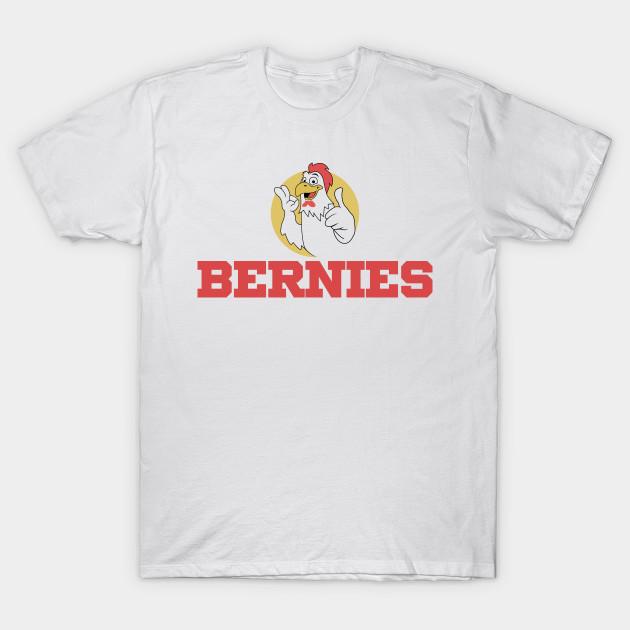 

Men Black Print T-shirt Bernies Chicken - Black Mirror No-Cut Transfer Paper Print Cotton Tshirt XL
