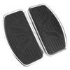 Universal Eagle Motorcycle Footrests - Black (Front & Rear)