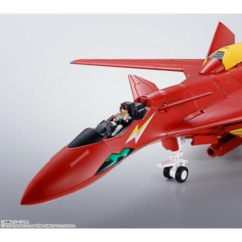 TAMASHII NATIONS HI-METAL R Macross 7 VF-19 Kai Fire Valkyrie, approximately 150mm, PVC, ABS, and die-cast pre-painted action figure