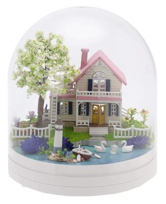 YANOMAN Puppenhaus U Waterside Cottage Japanische Bedienungsanleitung Kleber enthalten Miniatur 516-22