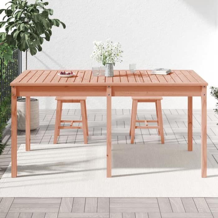 VidaXL Table de jardin 159,5x82,5x76 cm bois massif de douglas 823981