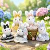 Cartoon Bunny Plush Keychain With Soft Fabric For Girls And Kids Gift